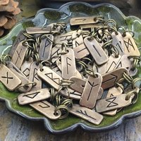 Uruz Rune, Bronze Charm, Men's Rune Jewelry, Rune Jewelry, Uruz Nordic Rune, Elder Futhark, Viking Jewelry, Soul Harbor Jewelry, Runes