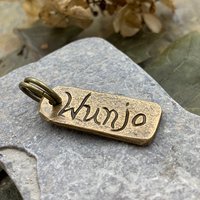 Wunjo Rune, Nordic Runes, Bronze Rune Pendant, Viking Runes, Rune Charms, Rune Jewelry, Nordic Jewelry, Elder Futhark, Viking Jewelry