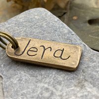 Jera Rune, Bronze Charm, Handmade and Carved, Men's Viking Jewelry, Nordic Norse Gifts, Elder Futhark, Leather & Vegan Cords, Ancient Pagan