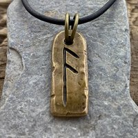 Ansuz Rune, Bronze Rune Pendant, Viking Jewelry, Viking Runes, Men's Rune Jewelry, Rune Jewelry, Nordic Jewelry, Elder Futhark, Nordic Ansuz