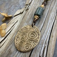 Celtic Tree of Life, Bronze Pendant, Connemara Marble, Irish Celtic Jewelry, Oval Tree of Life, Crann Bethadh, Soul Harbor Jewelry