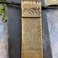 Celtic Tree of Life, Bronze Tree Pendant, Hand Carved Art Jewelry, Irish Celtic Spirals, Crann Bethadh, 8th Anniversary, Soul Harbor Jewelry