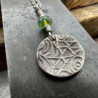 Tree of Life, Sterling Silver Charm, Czech Glass, Silver Tree Necklace, Leather & Vegan Cords, Stainless Steel Chain, Earthy Nature Gifts
