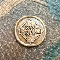 Copper Pocket Charms, Good Luck, Safety Protection, Magical Charms, Talisman Amulet, Compass, Celtic Cross, Shamrock Clover, Pocket Tokens