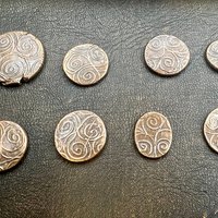 Copper Pocket Charms, Good Luck, Safety Protection, Magical Charms, Talisman Amulet, Compass, Celtic Cross, Shamrock Clover, Pocket Tokens