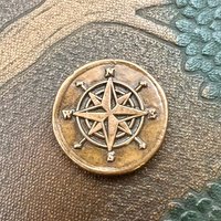Copper Pocket Charms, Good Luck, Safety Protection, Magical Charms, Talisman Amulet, Compass, Celtic Cross, Shamrock Clover, Pocket Tokens