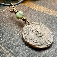 Copper Celtic Cross, Wax Seal Charm, Connemara Marble, Irish Celtic, Copper Cross Necklace, Leather Vegan Cord, Verdigris Patina, Aged Metal