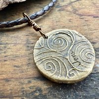 Compass Rose Charm, Bronze Compass Necklace, Nautical Sailing Gifts, Protection Guidance Talisman, Men's Jewelry, Grad Gifts, Handmade Art