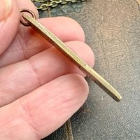 Anam Cara Ogham Necklace, Soul Friend, Bronze Bar Charm, Connemara Marble, Irish Celtic, Soul Mate, Gifts of Love, Irish Gaelic, Best Friend