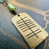 Love Ogham Bronze Charm, Grá Irish Love, Irish Gaelic, 8th Wedding Anniversary, Irish Celtic Jewelry, Celtic Witch, Pagan Love, Hand Carved