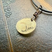 Bronze Cherry Charm, Door County Cherries, Handmade Bronze, Leather Vegan Cords, Wisconsin Cherry Trees, Souvenir Talisman of Door County