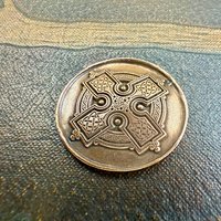 Copper Pocket Charms, Good Luck, Safety Protection, Magical Charms, Talisman Amulet, Compass, Celtic Cross, Shamrock Clover, Pocket Tokens