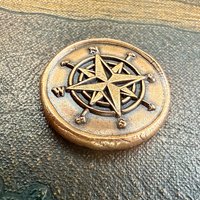 Copper Pocket Charms, Good Luck, Safety Protection, Magical Charms, Talisman Amulet, Compass, Celtic Cross, Shamrock Clover, Pocket Tokens