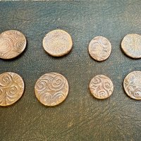 Copper Pocket Charms, Good Luck, Safety Protection, Magical Charms, Talisman Amulet, Compass, Celtic Cross, Shamrock Clover, Pocket Tokens