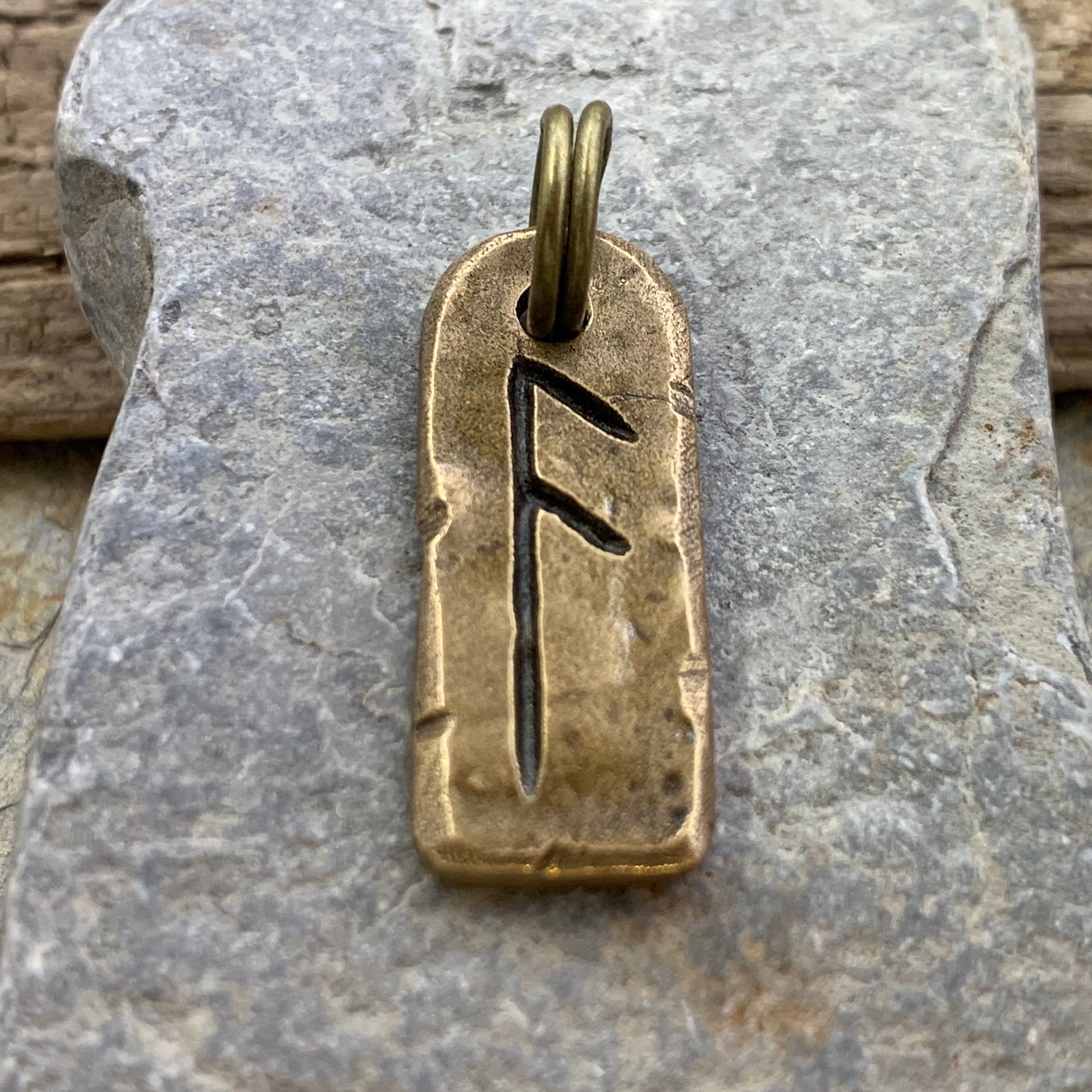 Ansuz Rune, Bronze Rune Pendant, Viking Jewelry, Viking Runes, Men's Rune Jewelry, Rune Jewelry, Nordic Jewelry, Elder Futhark, Nordic Ansuz