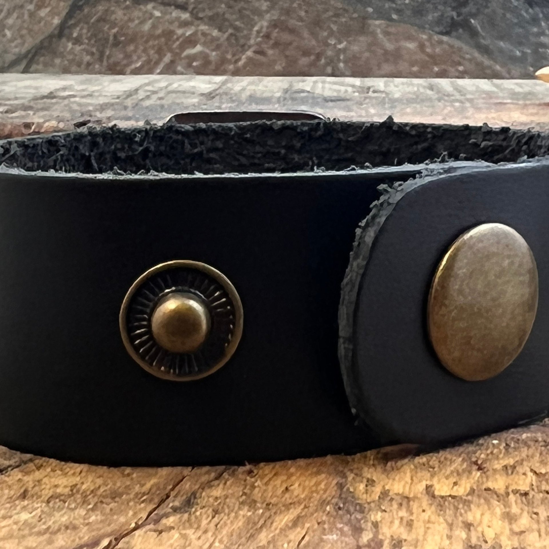 Tree of Life, Copper & Leather Cuff Bracelet, Unisex Jewelry, Hand Carved, Black Leather Adjustable Cuff, Size 6.75-8, Earthy Rustic Jewelry