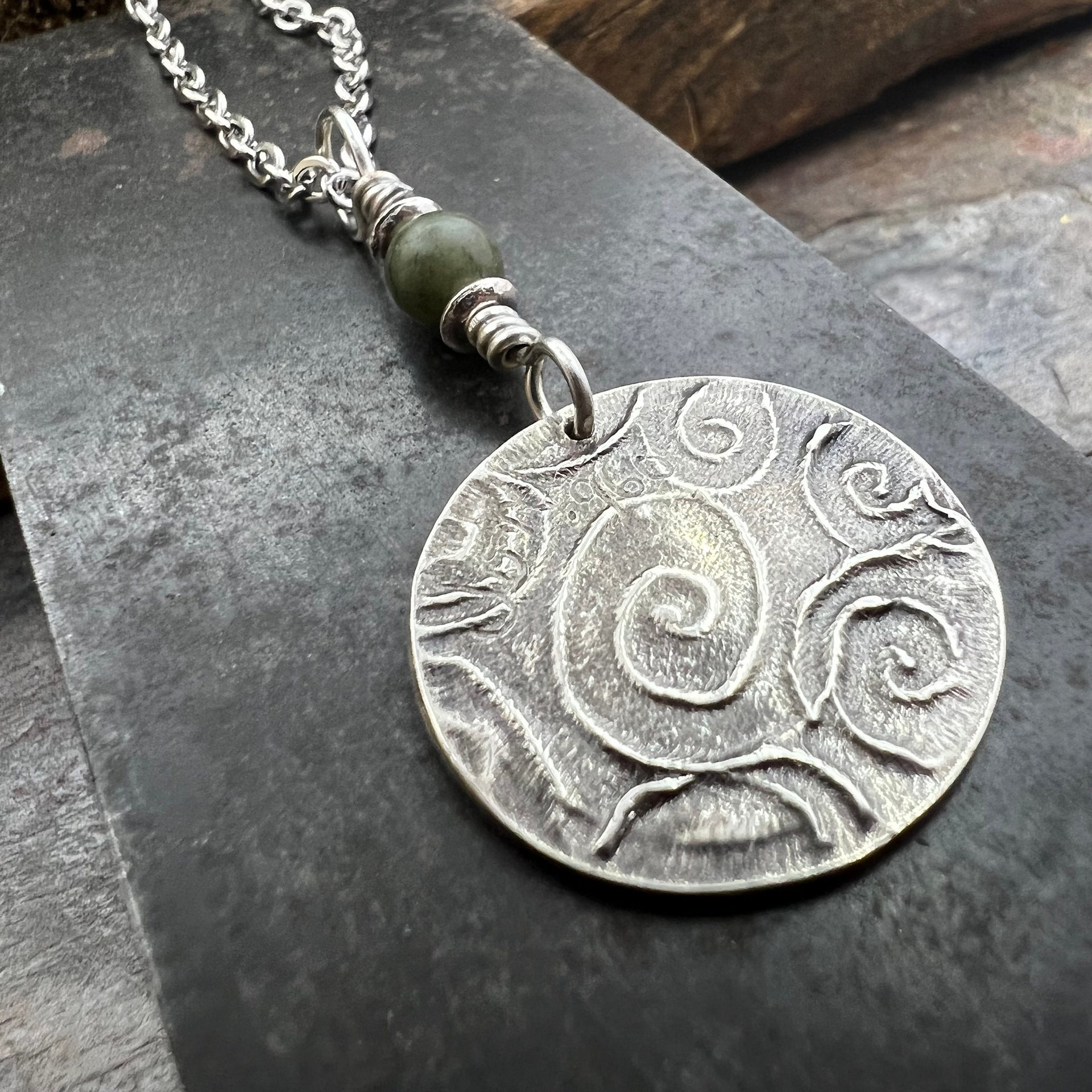 Celtic Cross, Sterling Silver Charm, Connemara Marble, Irish Celtic, Leather & Vegan Cords, Stainless Steel Chain, Silver Cross Necklace
