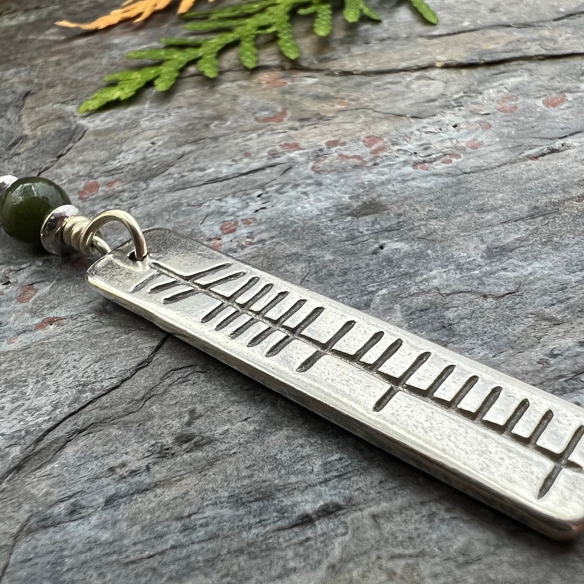 Ogham necklace silver 2025