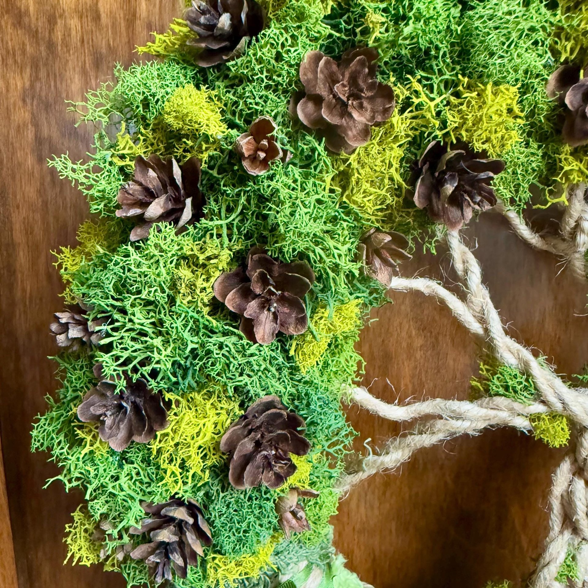 Tree of Life Witch Bells, 9 Inch Mossy Wreath, Spring Ostara Decor, Housewarming Gifts, Spirit Altar Bells, Earthy Pagan, MADE TO ORDER
