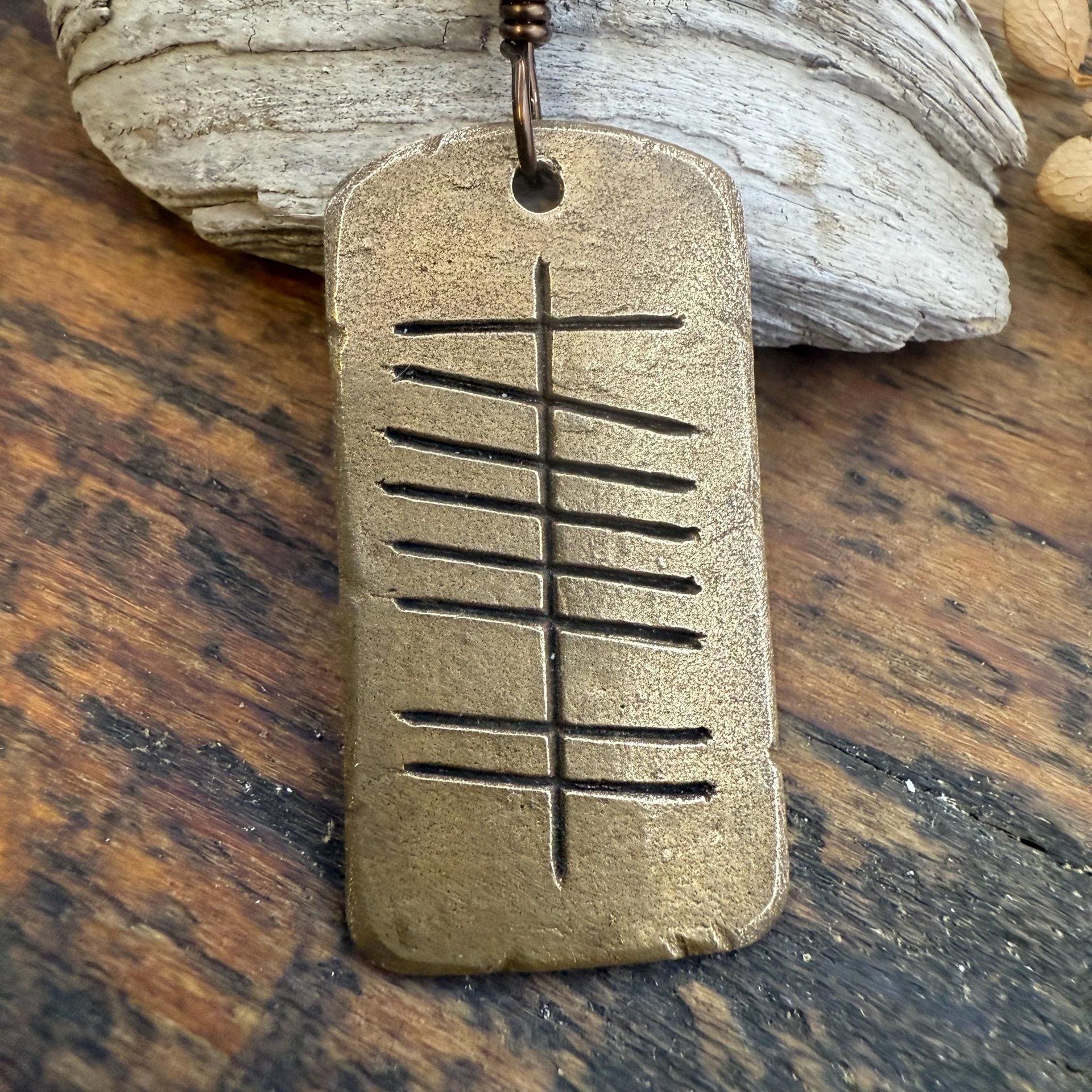 Love Ogham Bronze Charm, Grá Irish Love, Irish Gaelic, 8th Wedding Anniversary, Irish Celtic Jewelry, Celtic Witch, Pagan Love, Hand Carved