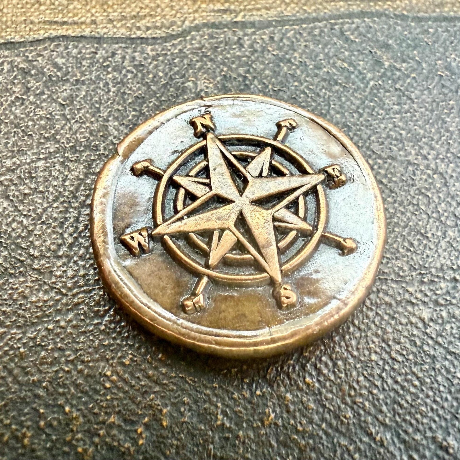 Copper Pocket Charms, Good Luck, Safety Protection, Magical Charms, Talisman Amulet, Compass, Celtic Cross, Shamrock Clover, Pocket Tokens