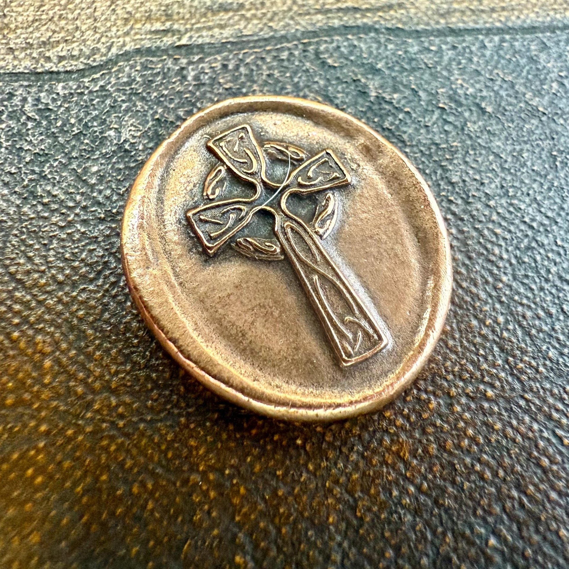 Copper Pocket Charms, Good Luck, Safety Protection, Magical Charms, Talisman Amulet, Compass, Celtic Cross, Shamrock Clover, Pocket Tokens