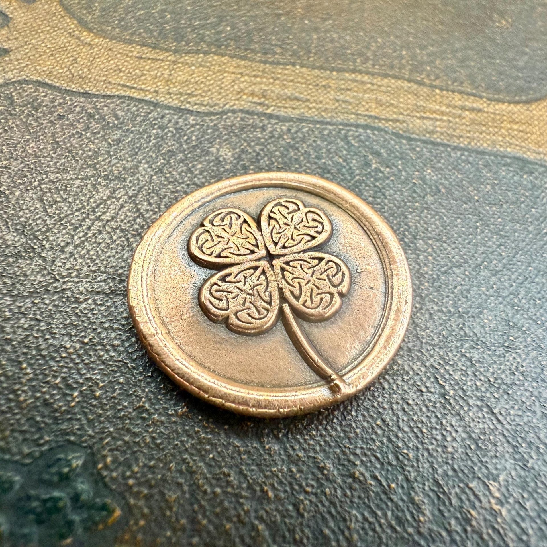 Copper Pocket Charms, Good Luck, Safety Protection, Magical Charms, Talisman Amulet, Compass, Celtic Cross, Shamrock Clover, Pocket Tokens