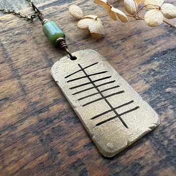 Love Ogham Bronze Charm, Grá Irish Love, Irish Gaelic, 8th Wedding Anniversary, Irish Celtic Jewelry, Celtic Witch, Pagan Love, Hand Carved