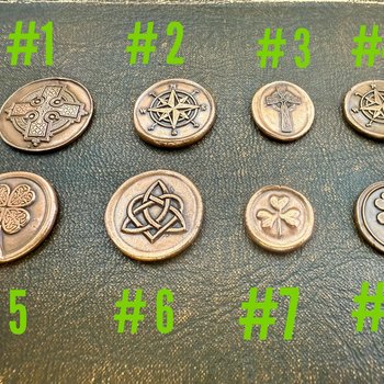 Copper Pocket Charms, Good Luck, Safety Protection, Magical Charms, Talisman Amulet, Compass, Celtic Cross, Shamrock Clover, Pocket Tokens